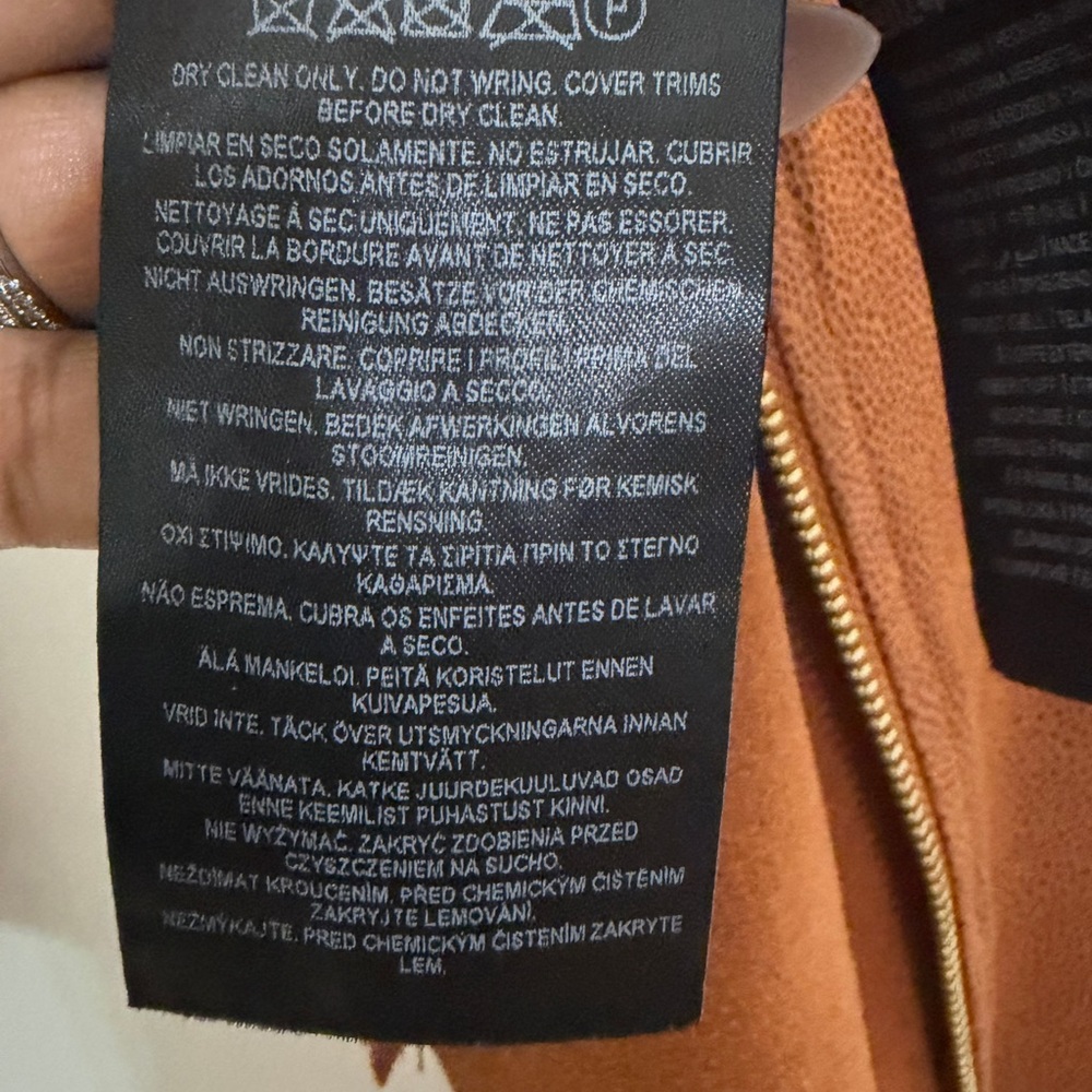Guess Women's Rust Leather-Effect Jacket - Picture 8 of 11